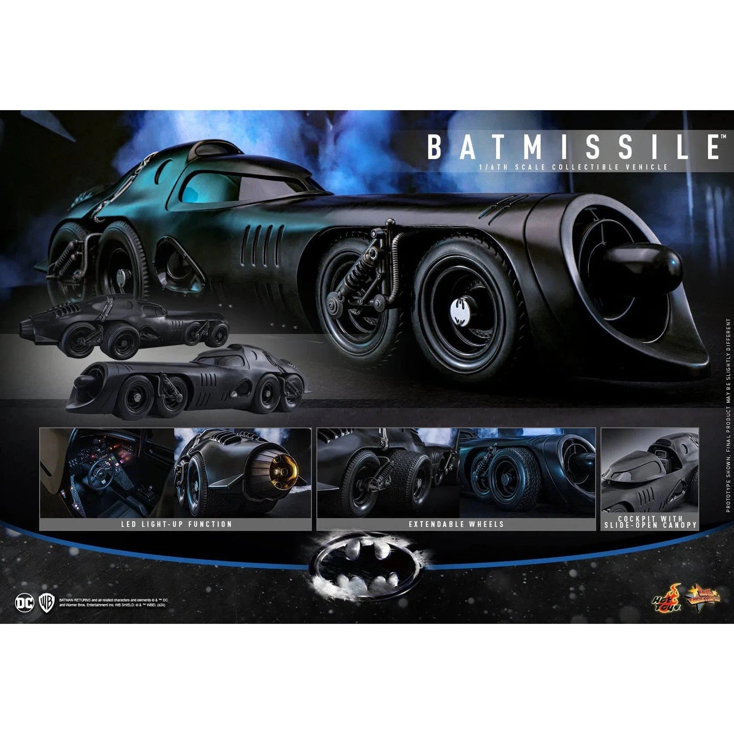 Batman Returns: Batmissile: MMS780: 1/6th Scale Collectible Vehicle: Hot Toys by Hot Toys – Action Figure, [scale], UK stockist Planet Action Figures