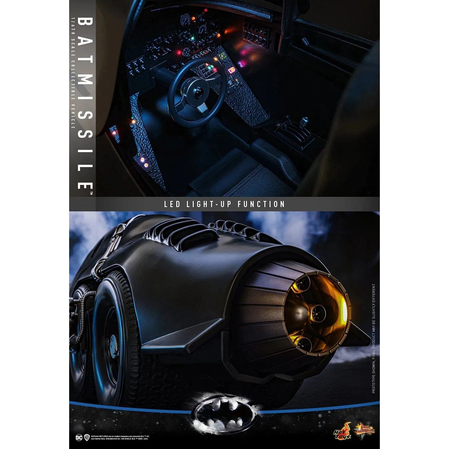 Batman Returns: Batmissile: MMS780: 1/6th Scale Collectible Vehicle: Hot Toys Hot Toys