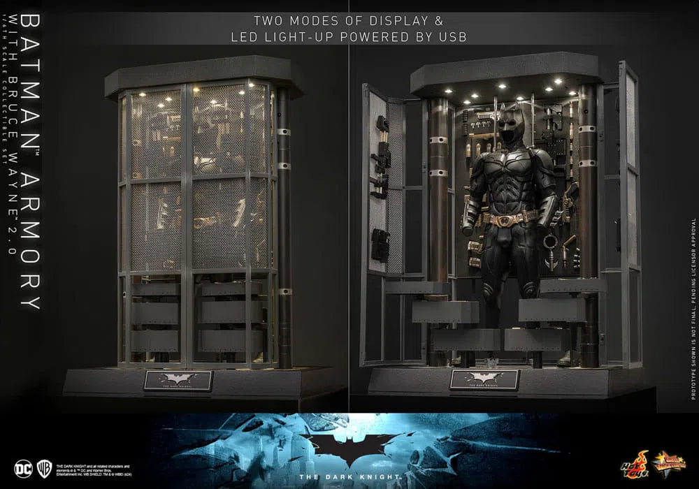 Batman: The Dark Knight: Armory With Bruce Wayne & Batman: 2.0: Hot Toys Hot Toys