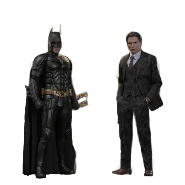 Batman: The Dark Knight: Armory With Bruce Wayne & Batman: 2.0 - Hot Toys Action Figures