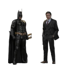 Batman: The Dark Knight: Armory With Bruce Wayne & Batman: 2.0 - Hot Toys Action Figures