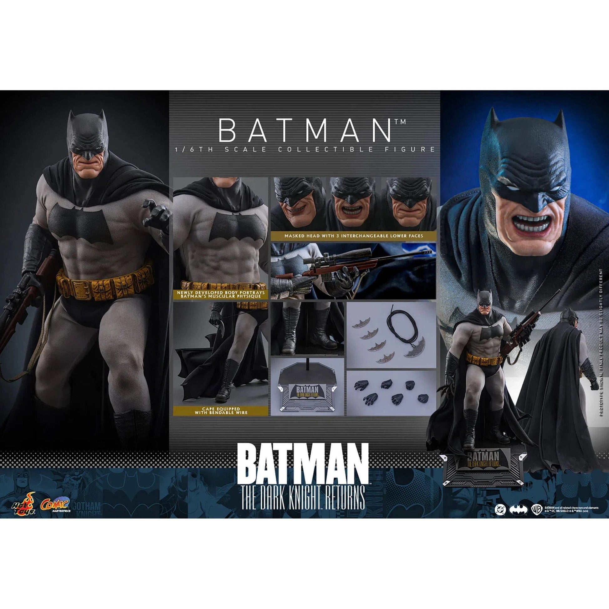 Batman The Dark Knight Returns: Batman: 1/6th Scale Action Figure: Hot Toys by Hot Toys – Action Figure, [scale], UK stockist Planet Action Figures