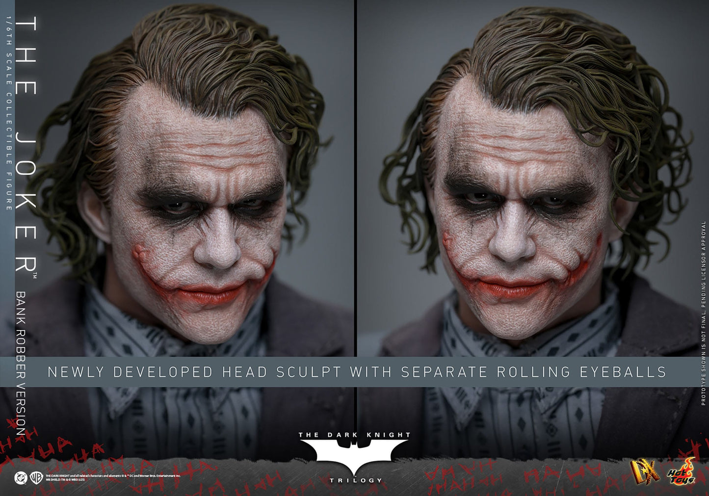 Batman: The Dark Knight: The Joker (Bank Robber Version) DX: 1/6th - Hot Toys Action Figures