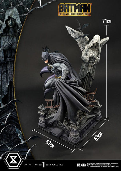 Batman Ultimate Premium Masterline Series Statue 1/4 Batman Rebirth Edition Black Deluxe Bonus Version 71 cm - Prime 1 Studio Statues