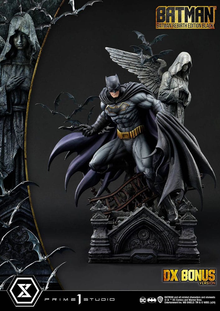 Batman Ultimate Premium Masterline Series Statue 1/4 Batman Rebirth Edition Black Deluxe Bonus Version 71 cm - Prime 1 Studio Statues