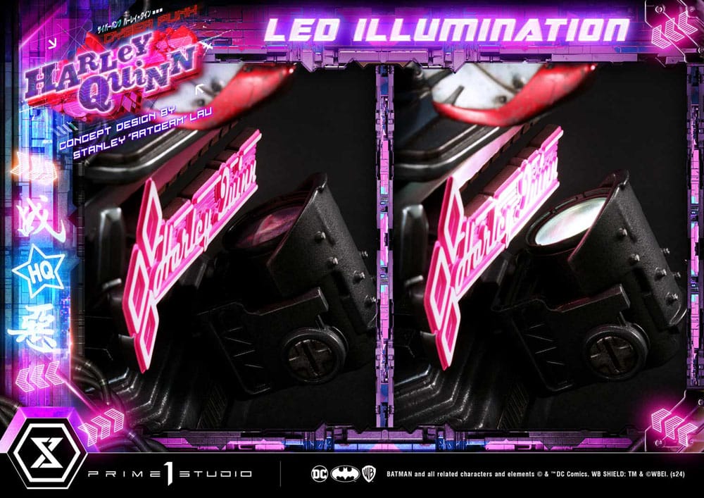 Batman Ultimate Premium Masterline Series Statue Cyberpunk Harley Quinn Deluxe Bonus Version 60 cm - Prime 1 Studio Statues