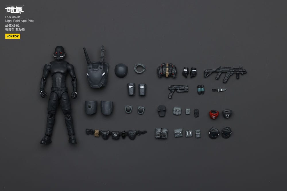 Battle For the Stars Action Figure Fear XS-01 Night Raid type-Pilot - Joy Toy Action Figure