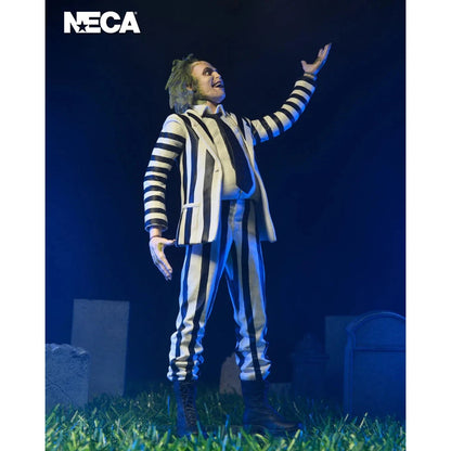 Beetlejuice (1988): Beetlejuice: Black & White Suit: 7 Inch: Action Figure - Neca Action Figure