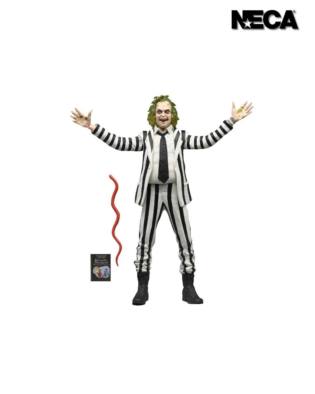 Beetlejuice (1988): Beetlejuice: Black & White Suit: 7 Inch: Action Figure Neca