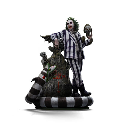 Beetlejuice Beetlejuice: (2024): Beetlejuice: 1/10 Deluxe Art Scale Limited Edition Statue Iron Studios