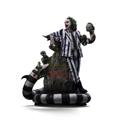 Beetlejuice Beetlejuice: (2024): Beetlejuice: 1/10 Deluxe Art Scale Limited Edition Statue Iron Studios