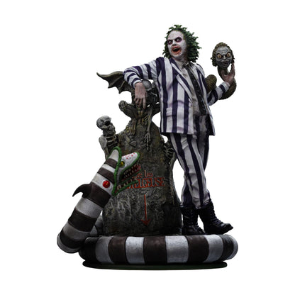 Beetlejuice Beetlejuice: (2024): Beetlejuice: 1/10 Deluxe Art Scale Limited Edition Statue Iron Studios