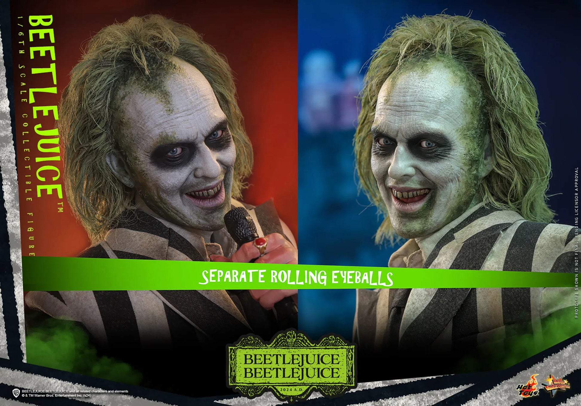 Beetlejuice Beetlejuice: Beetlejuice: MMS767 - Hot Toys Action Figures