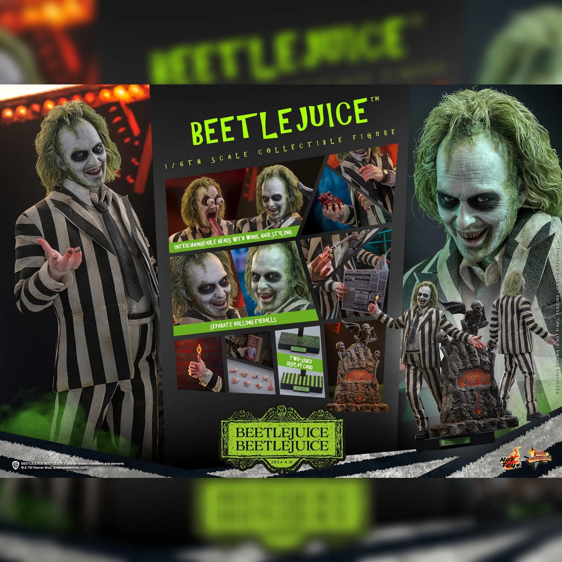 Beetlejuice Beetlejuice: Beetlejuice: Sixth Scale: Hot Toys: MMS767 Hot Toys