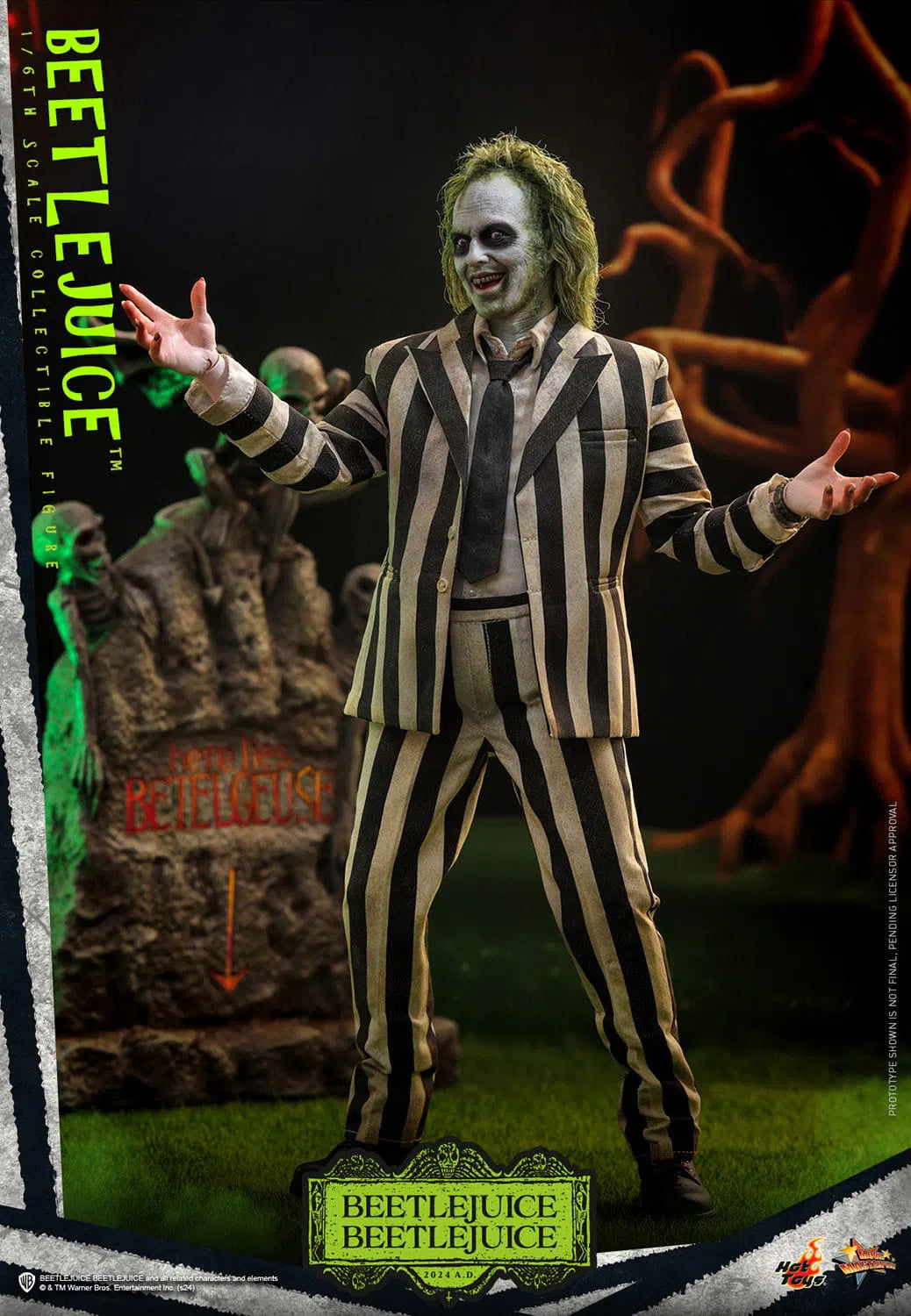 Beetlejuice Beetlejuice: Beetlejuice: Sixth Scale: MMS767 - Hot Toys Action Figure