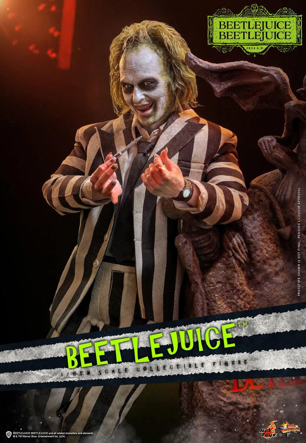 Beetlejuice Beetlejuice: Beetlejuice: Sixth Scale: MMS767 - Hot Toys Action Figure