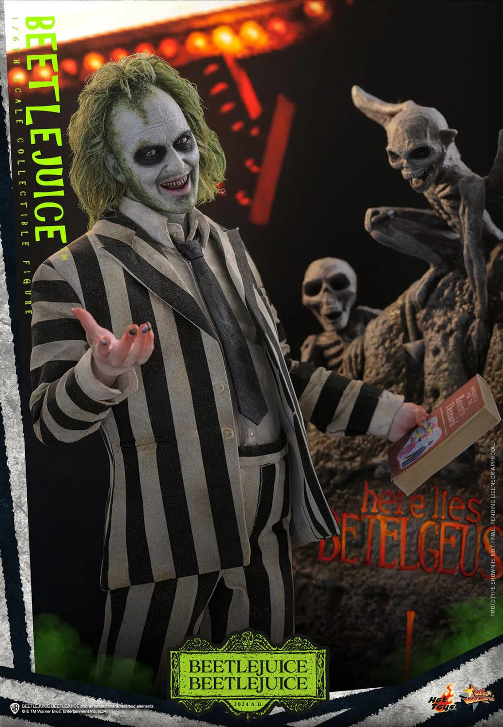 Beetlejuice Beetlejuice: Beetlejuice: Sixth Scale: MMS767 - Hot Toys Action Figure