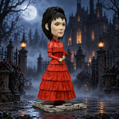 NECA Beetlejuice Beetlejuice: Lydia Deetz (Wedding) Head Knocker - product gallery image 9 of 9