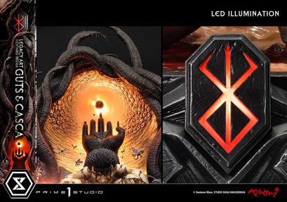 Berserk Ultimate Legacy Art Kentaro Miura Statue 1/4 Guts & Casca 72 cm - Prime 1 Studio Statues