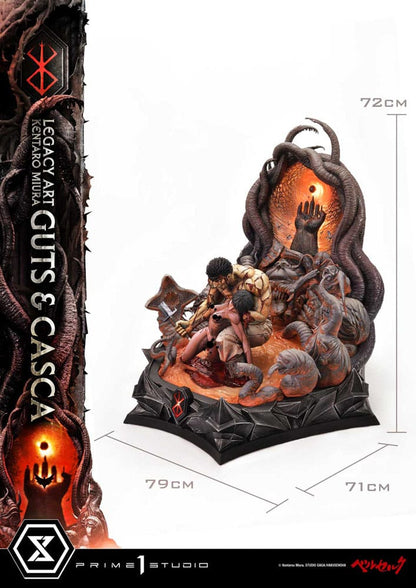 Berserk Ultimate Legacy Art Kentaro Miura Statue 1/4 Guts & Casca 72 cm - Prime 1 Studio Statues