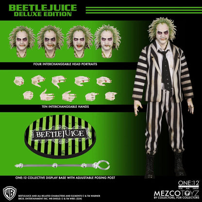 Bettlejuice: 1988: Beetlejuice: Deluxe: One:12 Collective: Action Figure - Mezco Action Figure