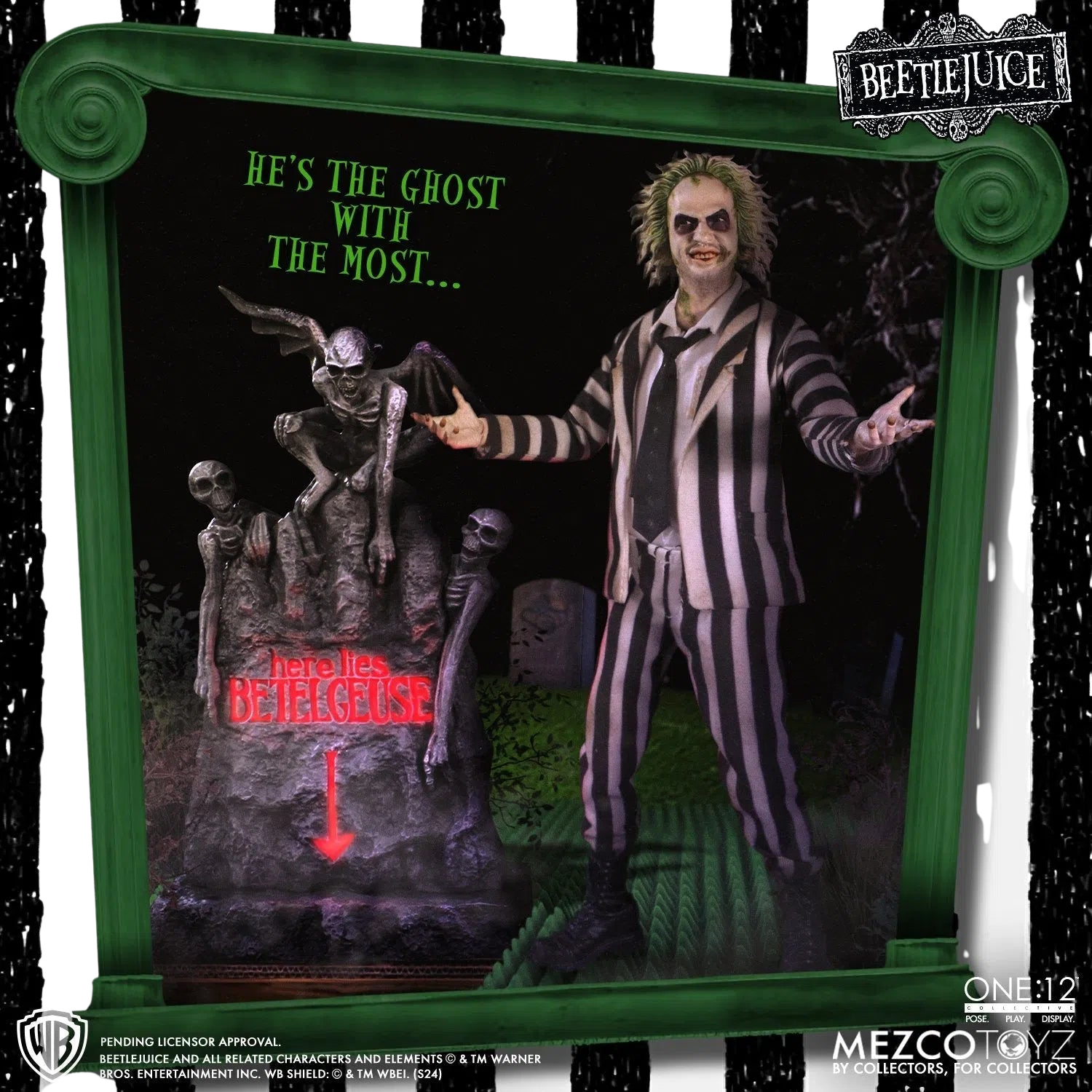 Bettlejuice: 1988: Beetlejuice: Deluxe: One:12 Collective: Action Figure - Mezco Action Figures