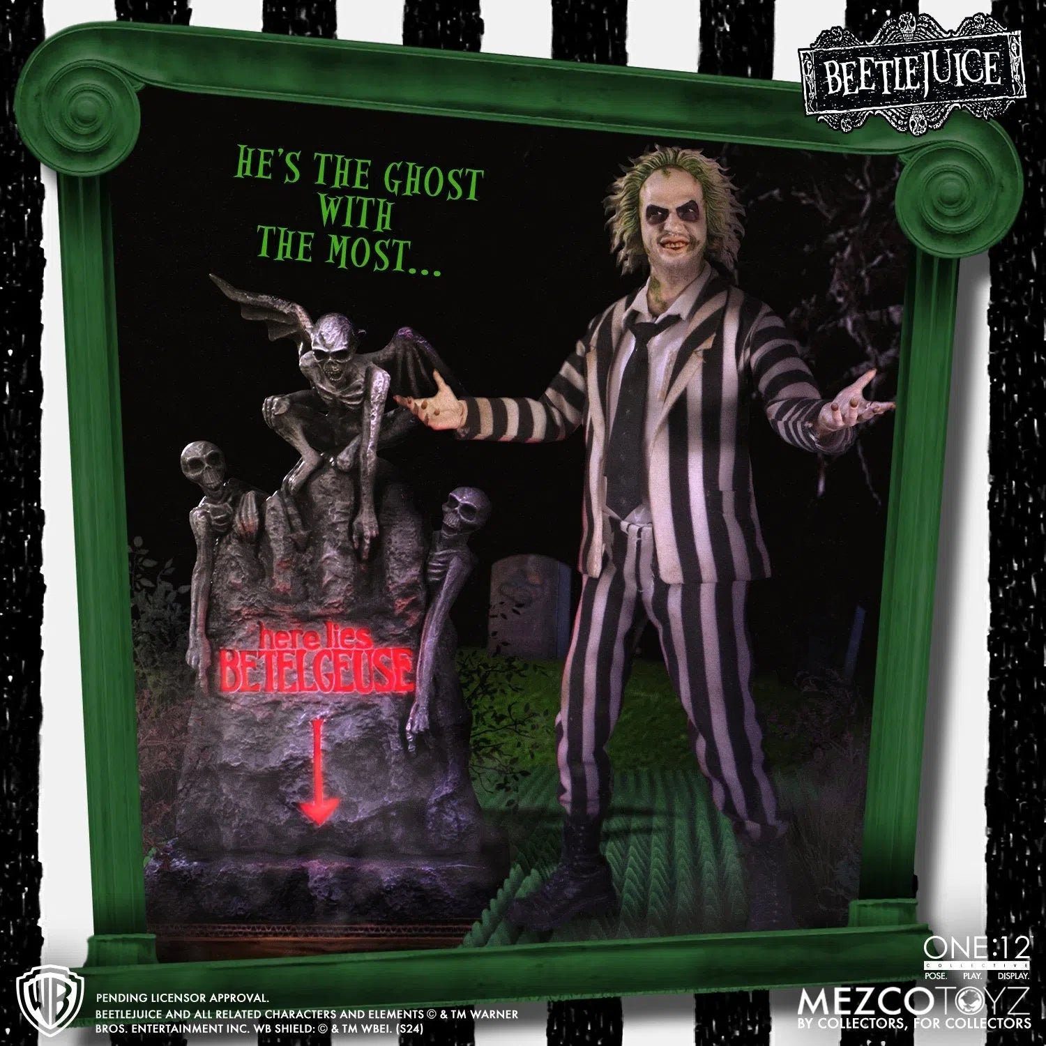 Bettlejuice: 1988: Beetlejuice: Deluxe: One:12 Collective: Action Figure Mezco