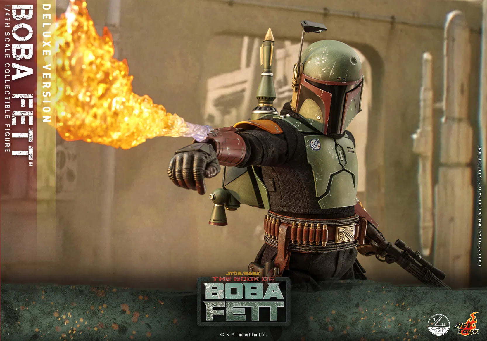 Boba Fett: Deluxe: Star Wars: The Book Of Boba Fett: Quarter Scale: QS023 Hot Toys