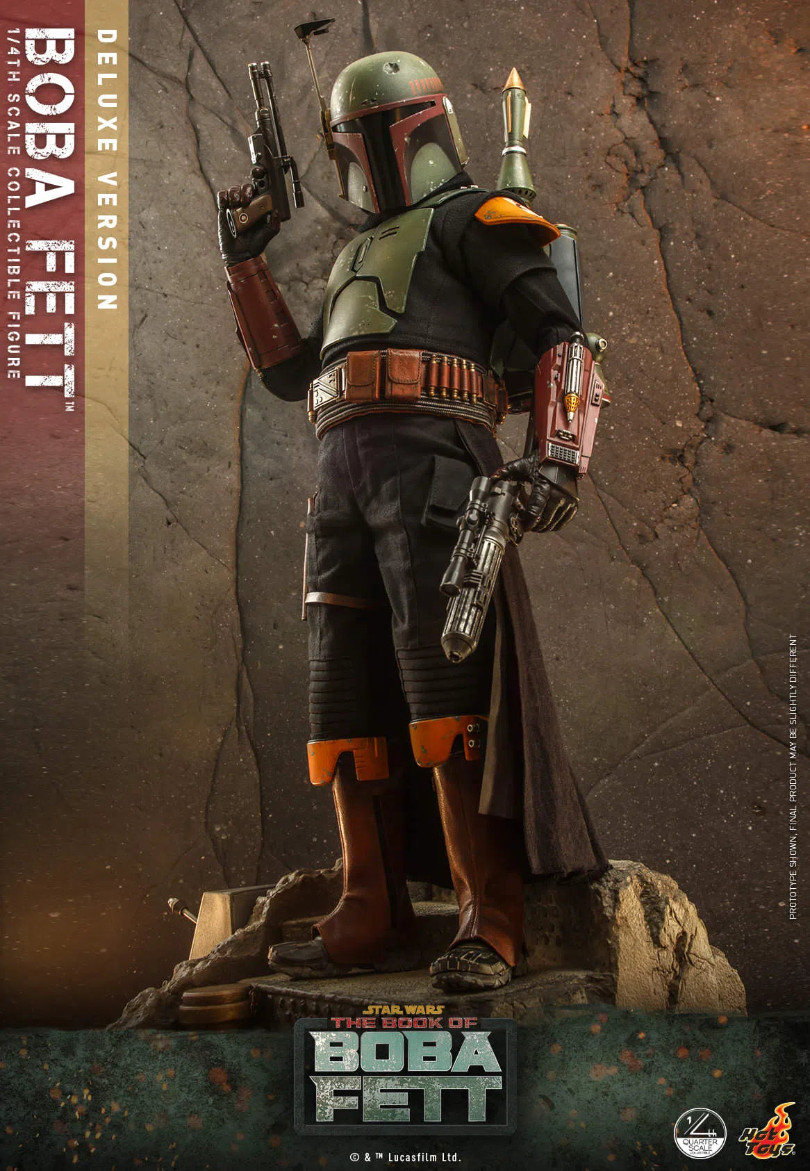 Boba Fett: Deluxe: Star Wars: The Book Of Boba Fett: Quarter Scale: QS023 Hot Toys