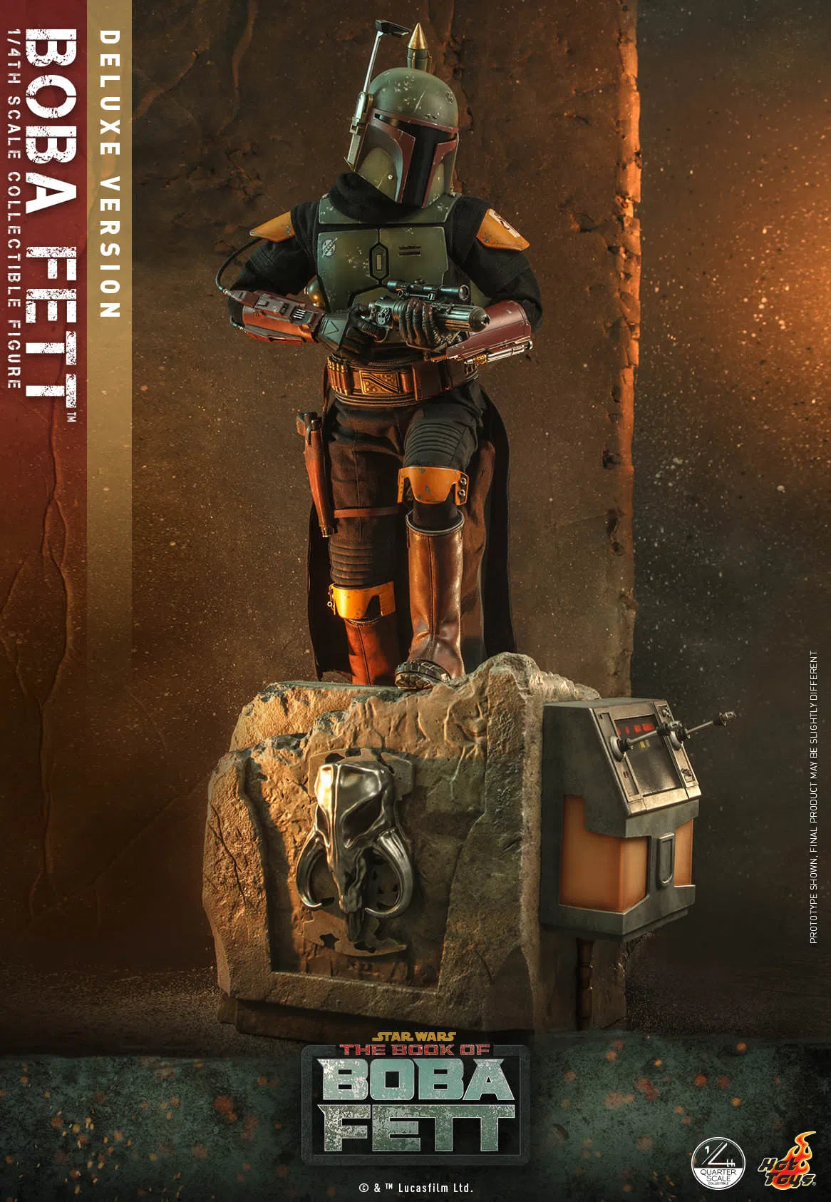 Boba Fett: Deluxe: Star Wars: The Book Of Boba Fett: Quarter Scale: QS023 Hot Toys