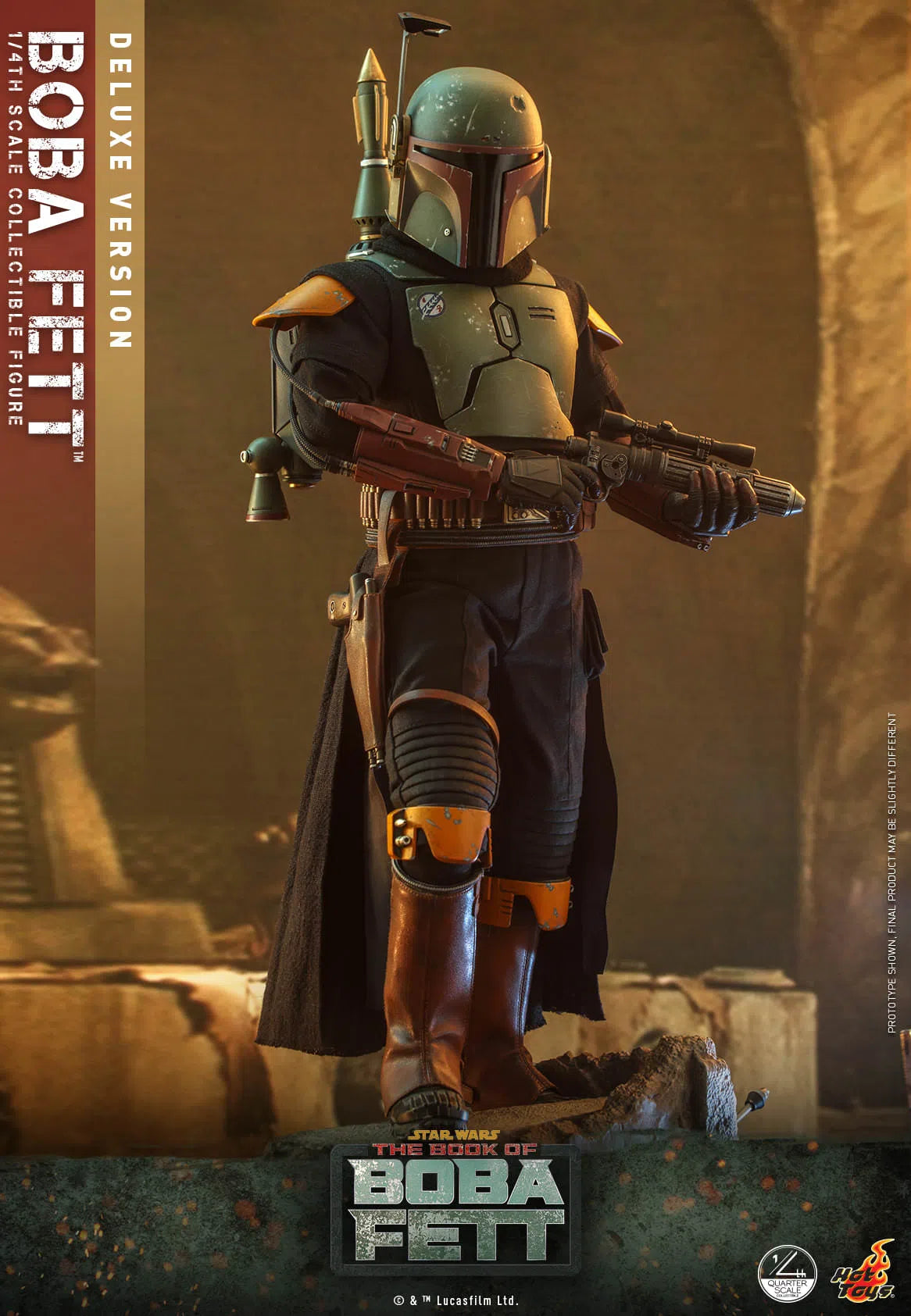 Boba Fett: Deluxe: Star Wars: The Book Of Boba Fett: Quarter Scale: QS023 Hot Toys