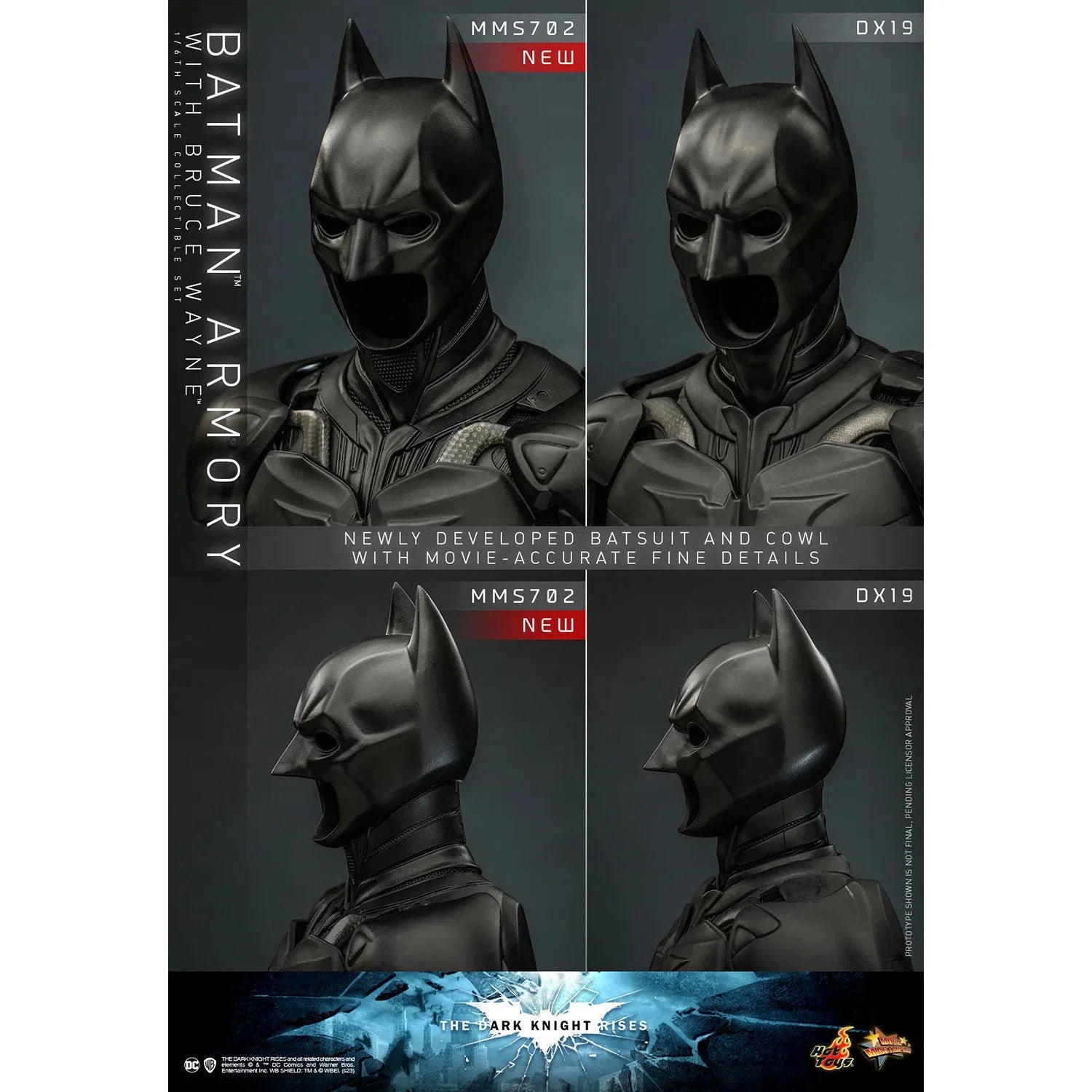 Bruce Wayne With Batman Armory: The Dark Knight Rises Hot Toys