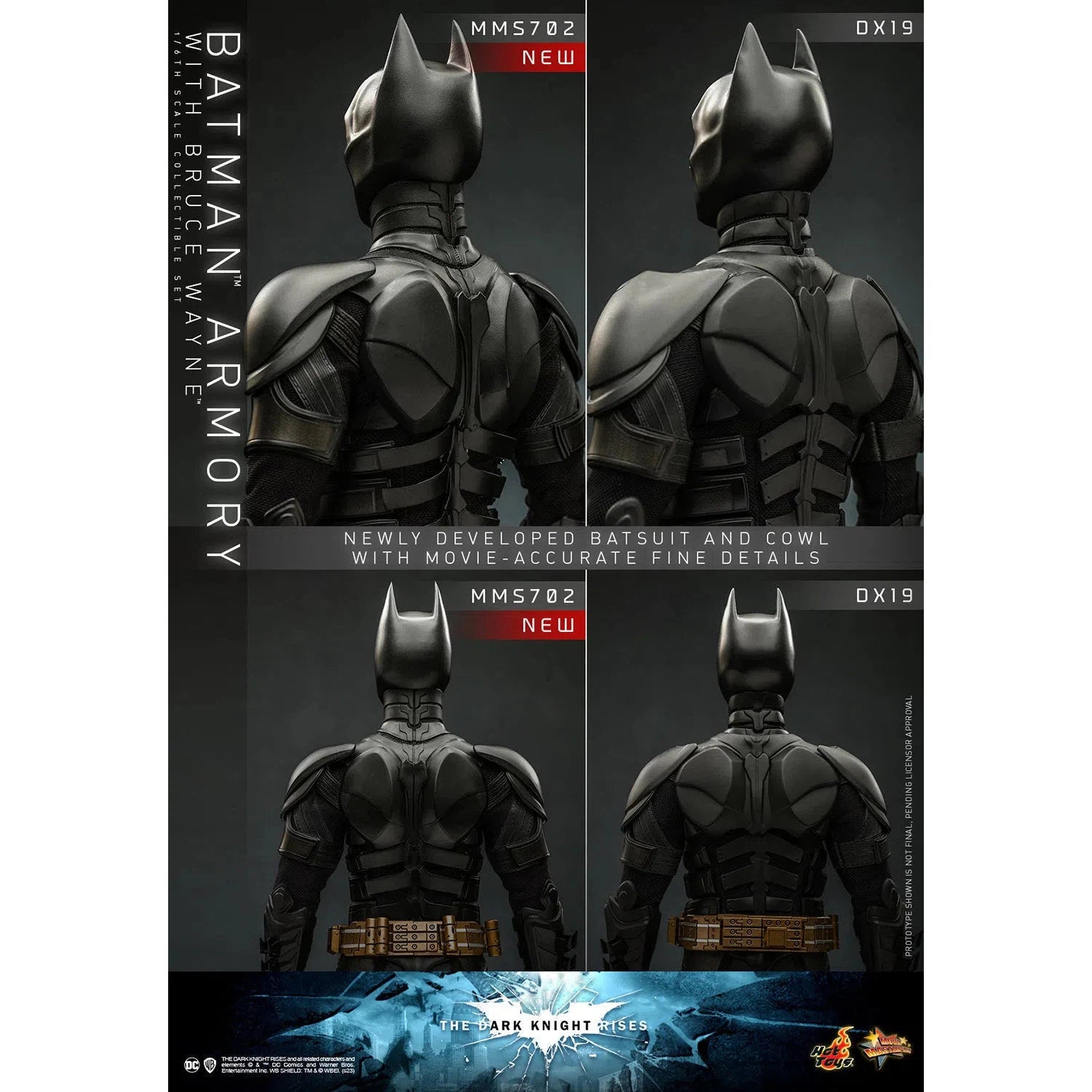 Bruce Wayne With Batman Armory: The Dark Knight Rises Hot Toys