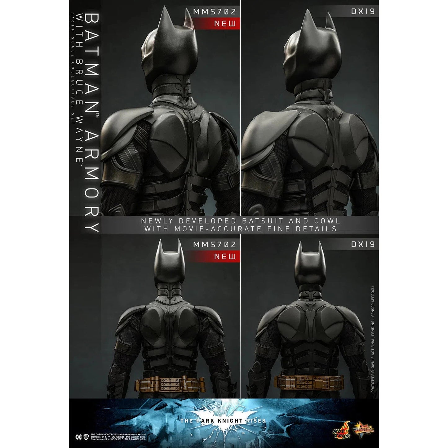 Bruce Wayne With Batman Armory: The Dark Knight Rises - Hot Toys Action Figure