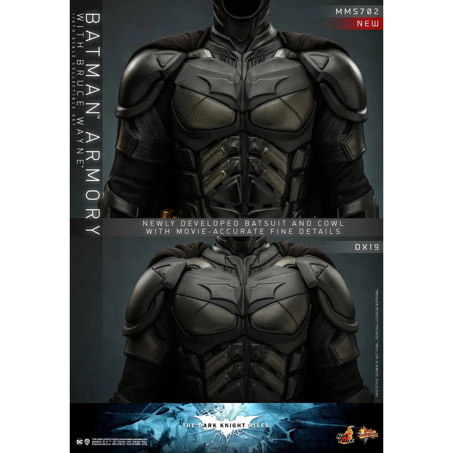 Bruce Wayne With Batman Armory: The Dark Knight Rises - Hot Toys Action Figure