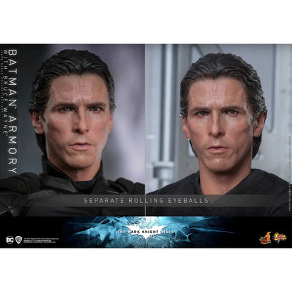 Bruce Wayne With Batman Armory: The Dark Knight Rises - Hot Toys Action Figure