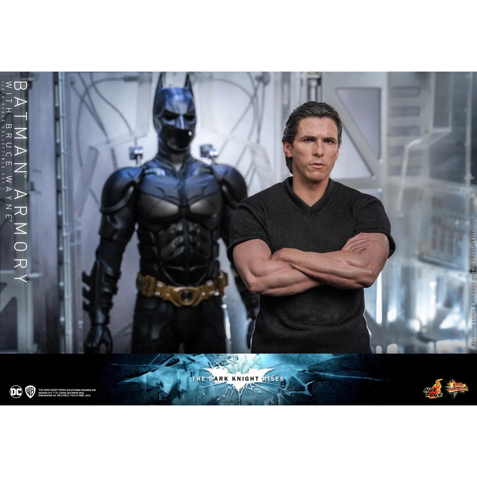 Bruce Wayne With Batman Armory: The Dark Knight Rises - Hot Toys Action Figure