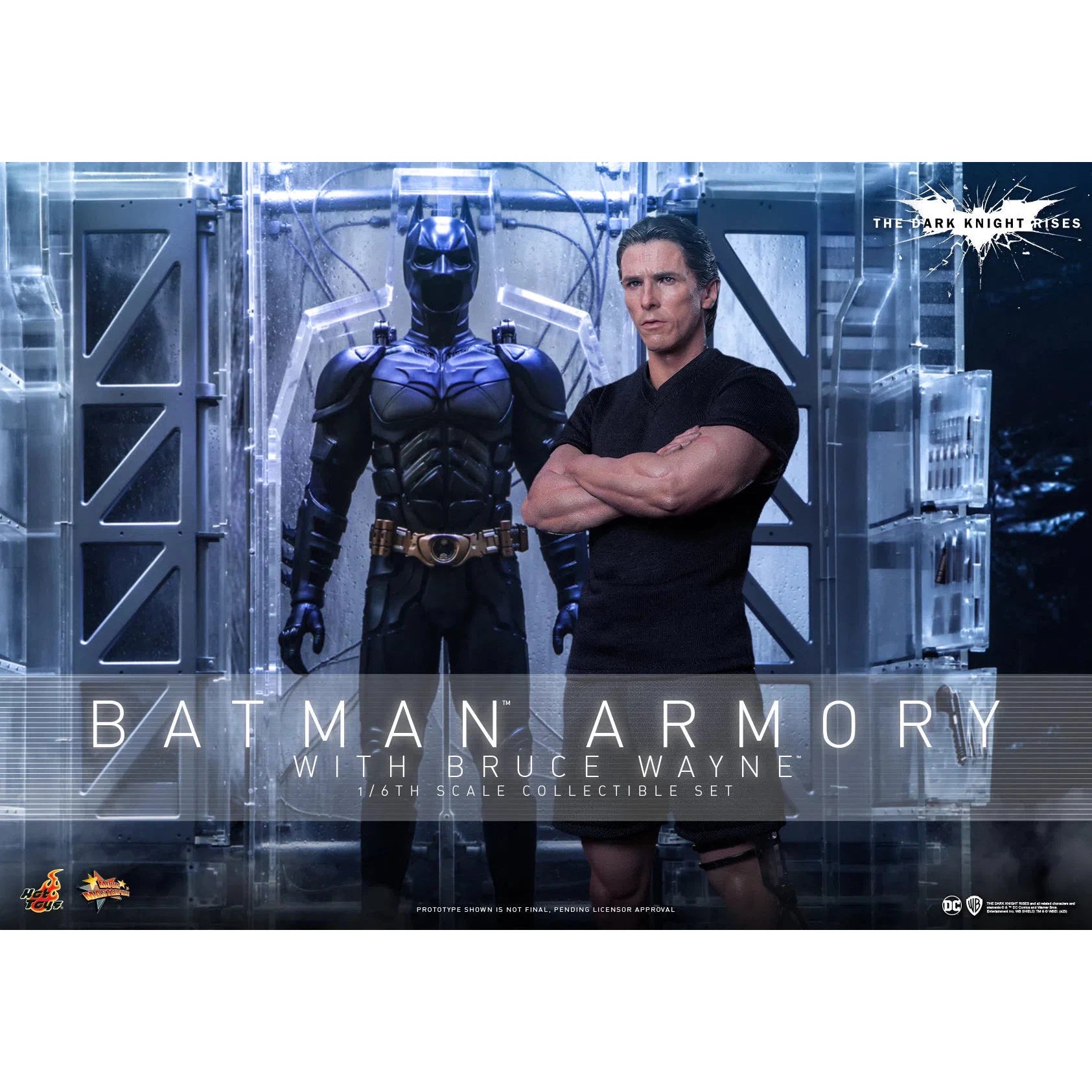 Bruce Wayne With Batman Armory: The Dark Knight Rises - Hot Toys Action Figure