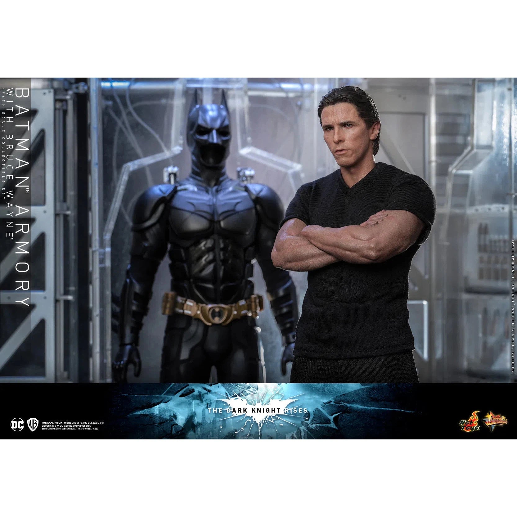 Bruce Wayne With Batman Armory: The Dark Knight Rises - Hot Toys Action Figure