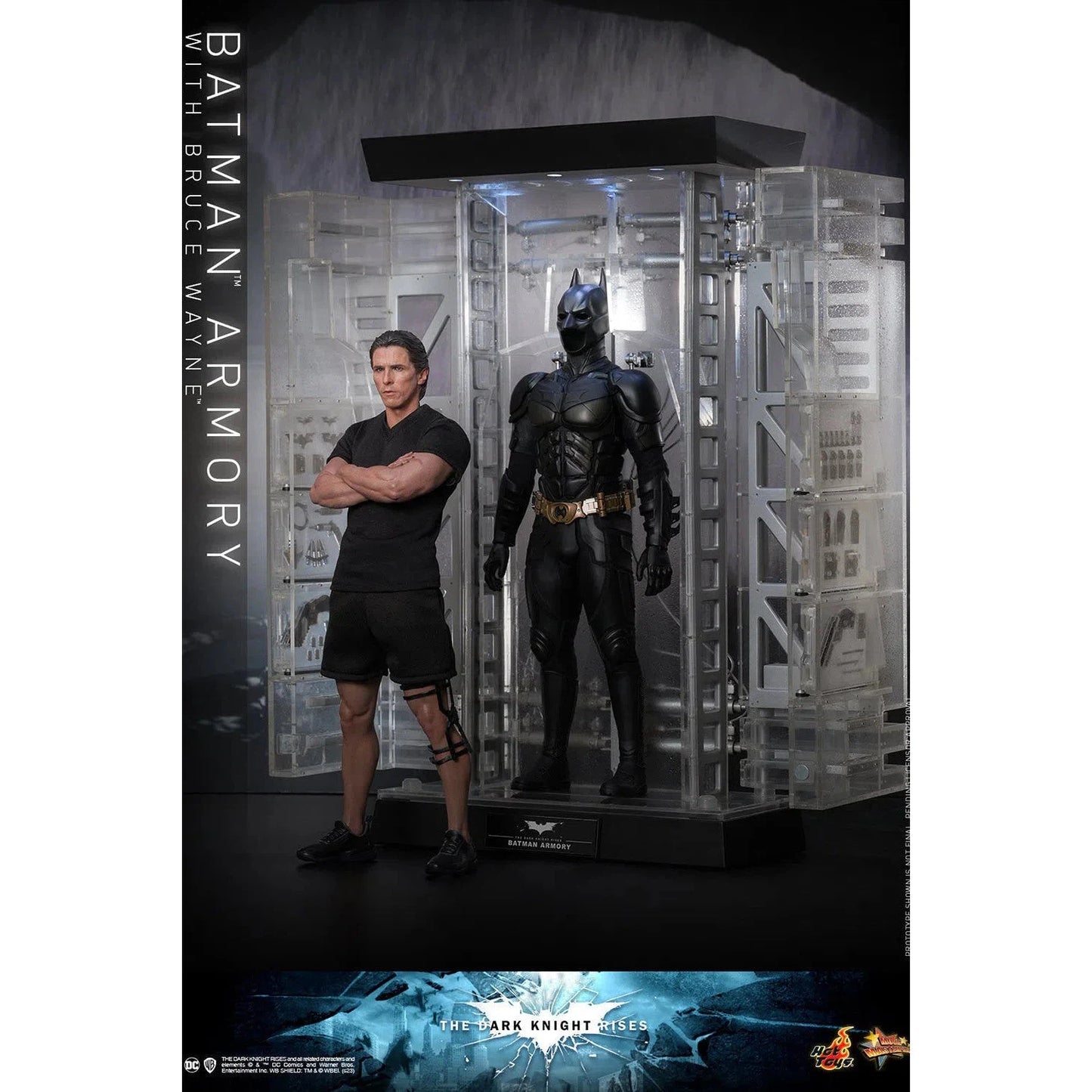 Bruce Wayne With Batman Armory: The Dark Knight Rises - Hot Toys Action Figure