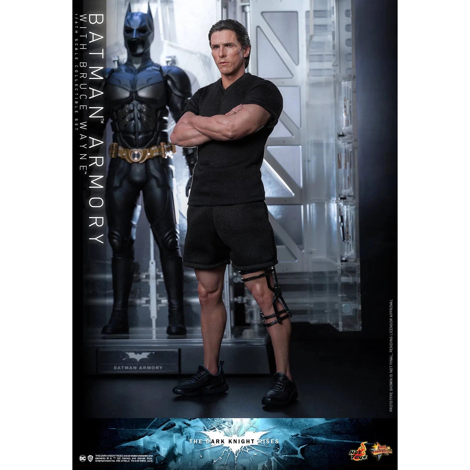 Bruce Wayne With Batman Armory: The Dark Knight Rises - Hot Toys Action Figure