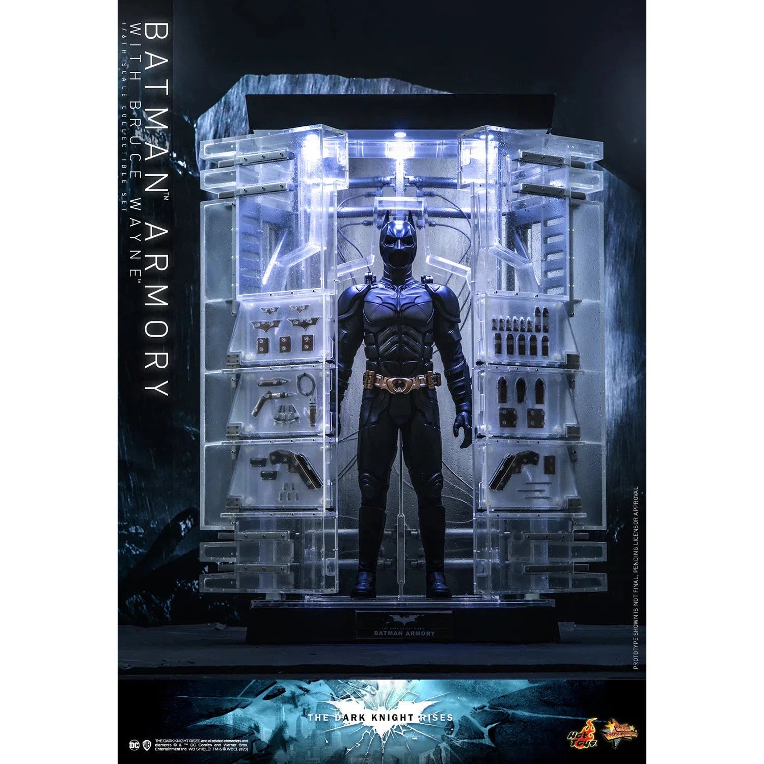 Bruce Wayne With Batman Armory: The Dark Knight Rises - Hot Toys Action Figure