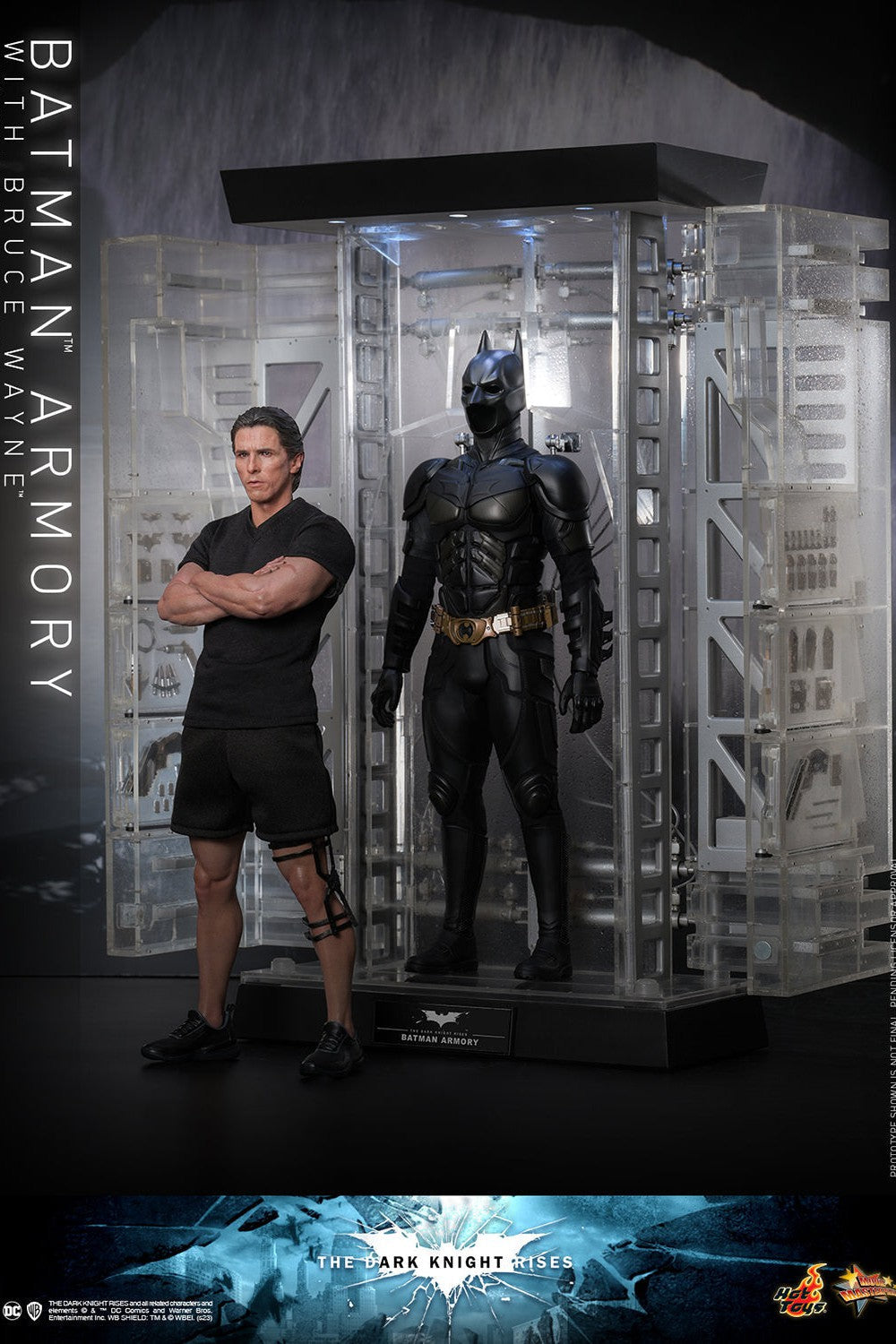 Bruce Wayne With Batman Armory: The Dark Knight Rises Hot Toys
