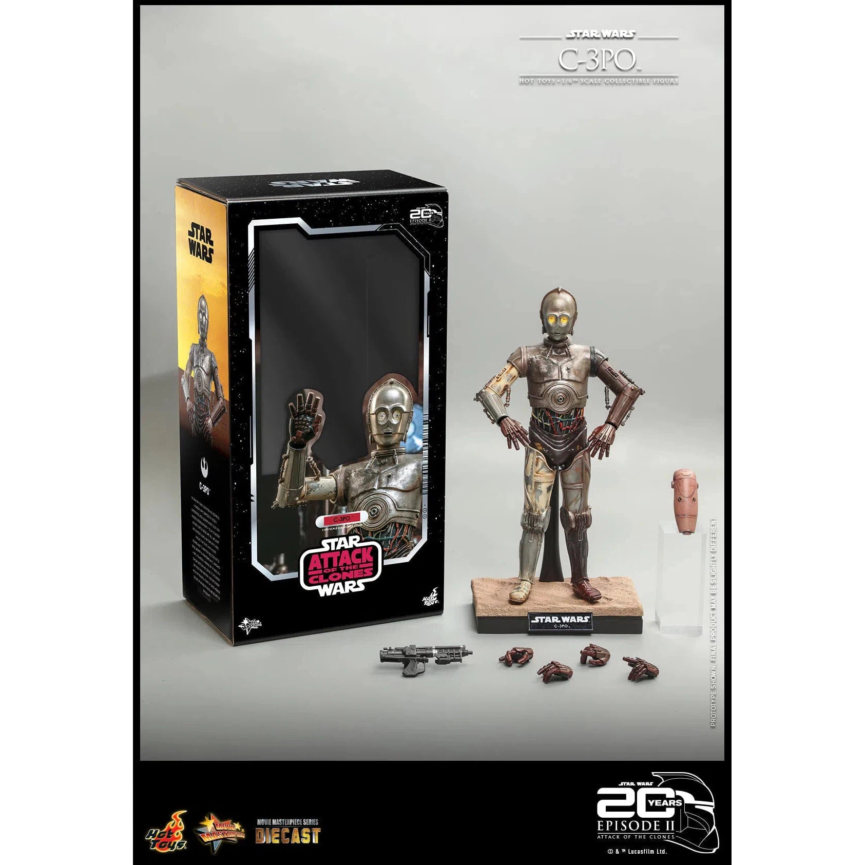 C-3PO: Star Wars: Attack Of The Clones: MMS650D46 Hot Toys