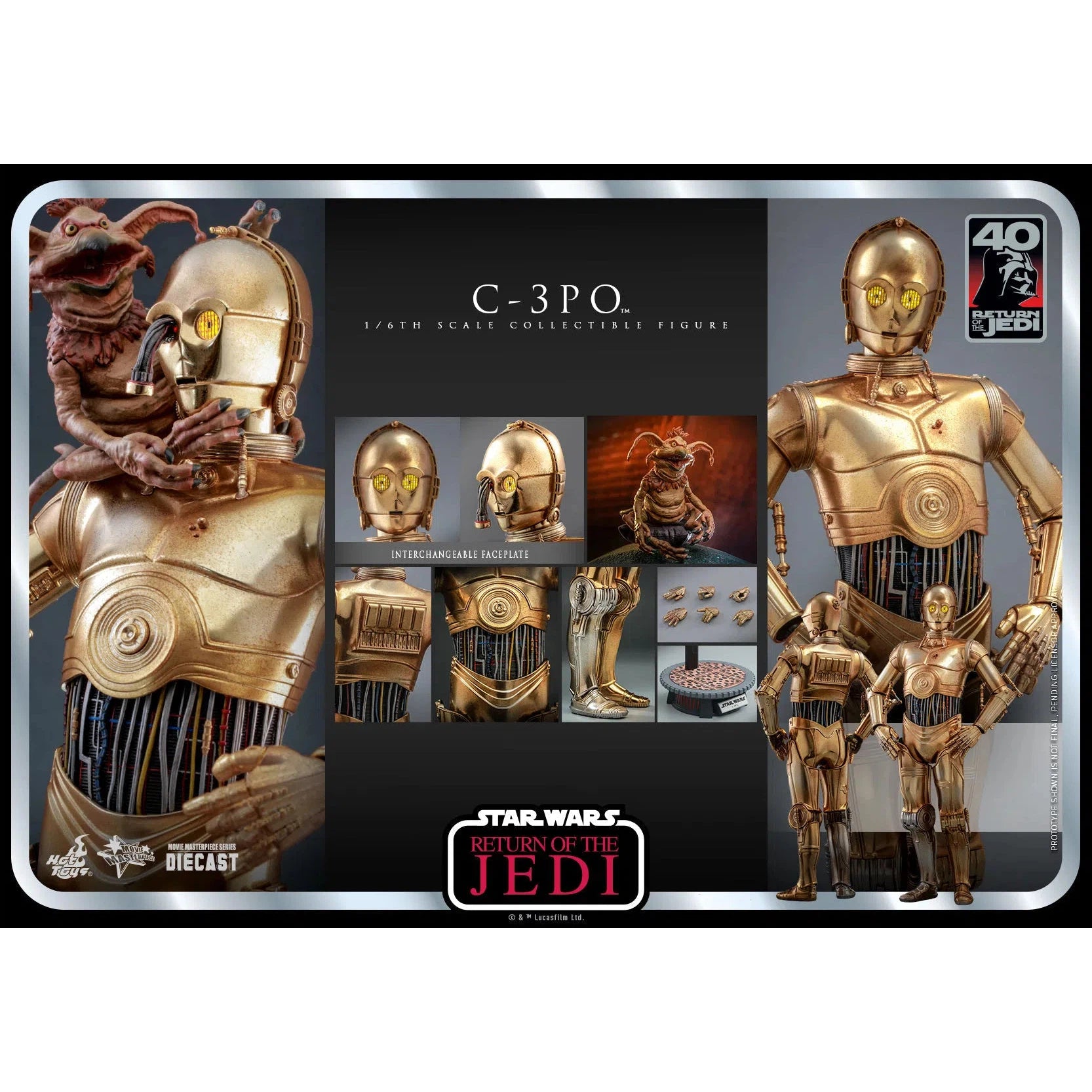 C-3PO: Star Wars: Return Of The Jedi: 40th Anniversary Hot Toys