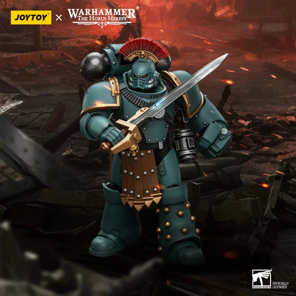 Warhammer: Horus Heresy: Sons of Horus: MKIV Tactical Squad: Sergeant with Power Fist: Joy Toy