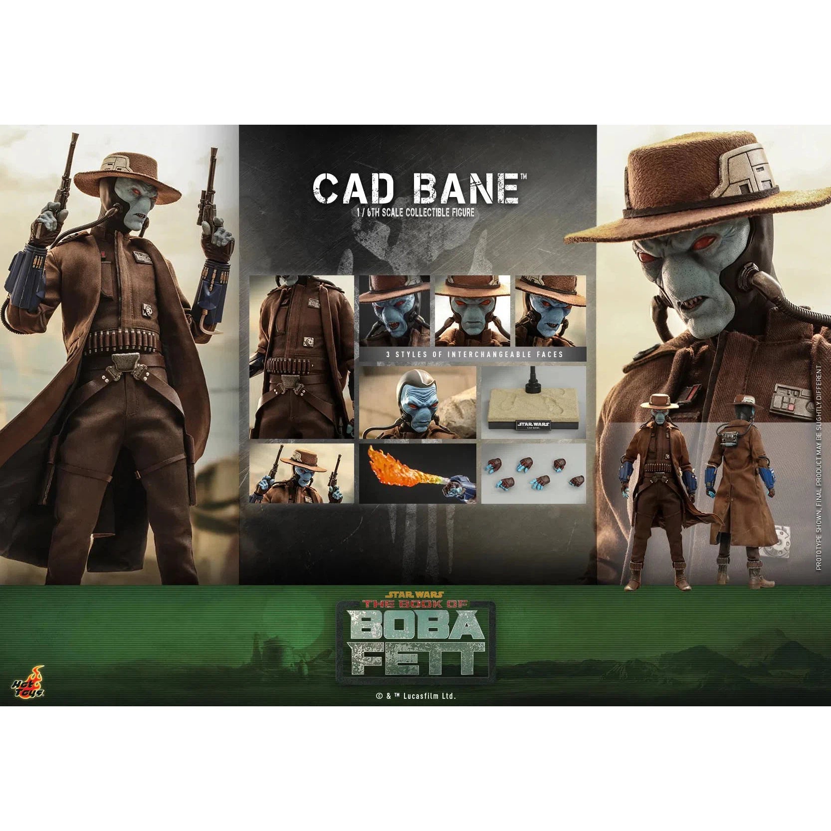 Cad Bane: Star Wars: The Book Of Boba Fett: Standard: Hot Toys: TMS079 Hot Toys