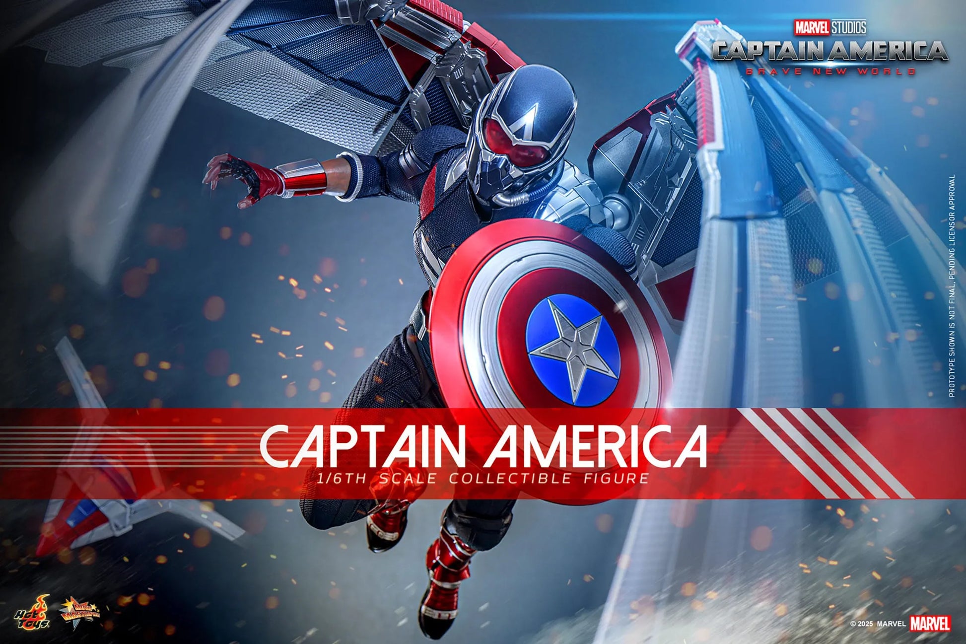 Captain America: Brave New World: Captain America: MMS779: 1/6th Scale Action Figure: Hot Toys by Hot Toys – Action Figure, [scale], UK stockist Planet Action Figures