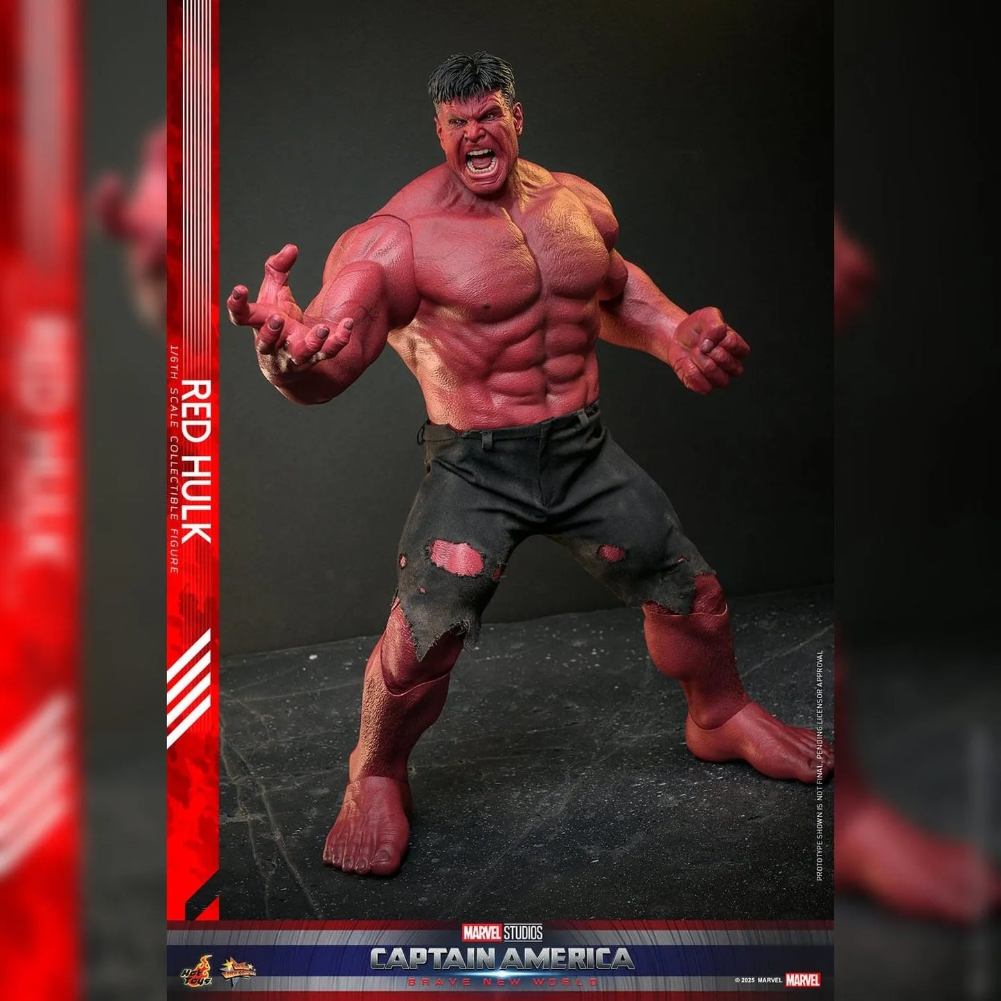 Captain America: Brave New World: Red Hulk: 1/6th - Hot Toys Action Figures