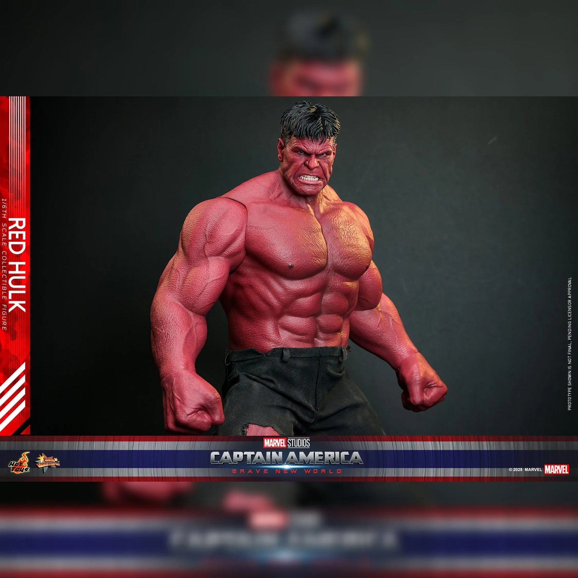 Captain America: Brave New World: Red Hulk: 1/6th - Hot Toys Action Figures